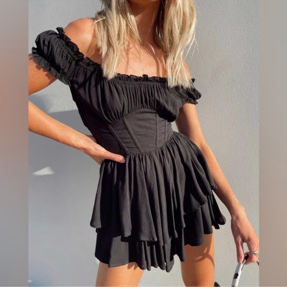 Princess Polly Tahiti Romper Black